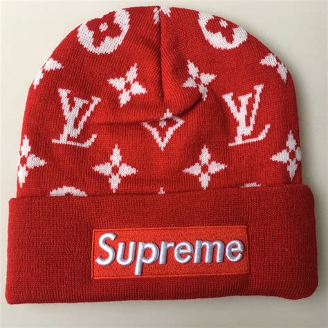 supreme louis vuitton beanie black|louis vuitton supreme shoes.